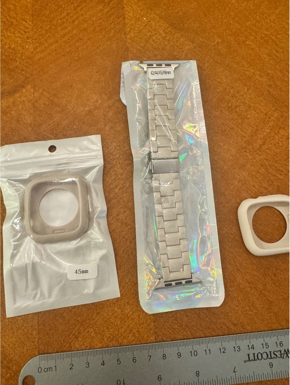 45mm Silicone Protective Case and Metal Watch Band Strap for Smartwatch 532